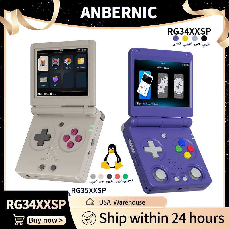 Retro Gaming Mobile - Anbernic RG34XXSP RG35XXSP Console de jeu