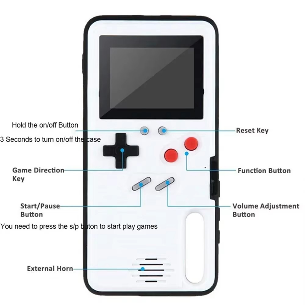 Retro Gaming Gameboy - Coque de jeu rétro 3D pour