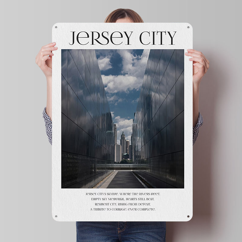 Retro Gaming Jersey - Affiche de Jersey City, Plaques Métalliques