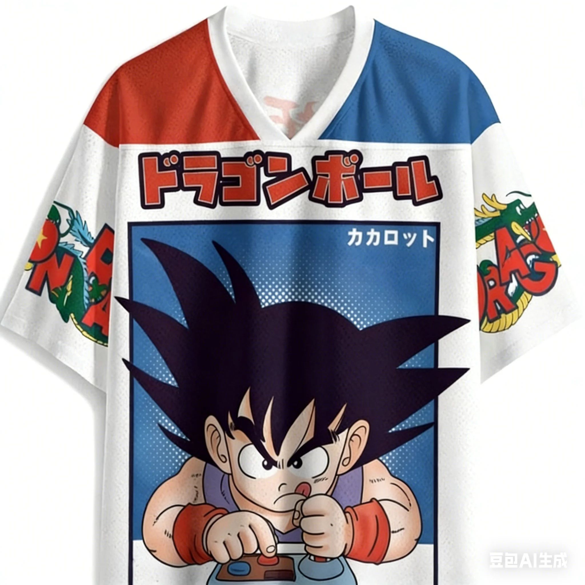 Retro Gaming Jersey - 2026 Anime Cosplay Kid Goku T-shirt