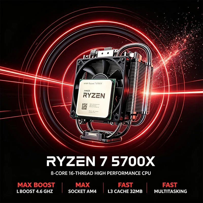 Amd Cpu Ryzen 7 - Processeur AMD Ryzen 7 5700X 8