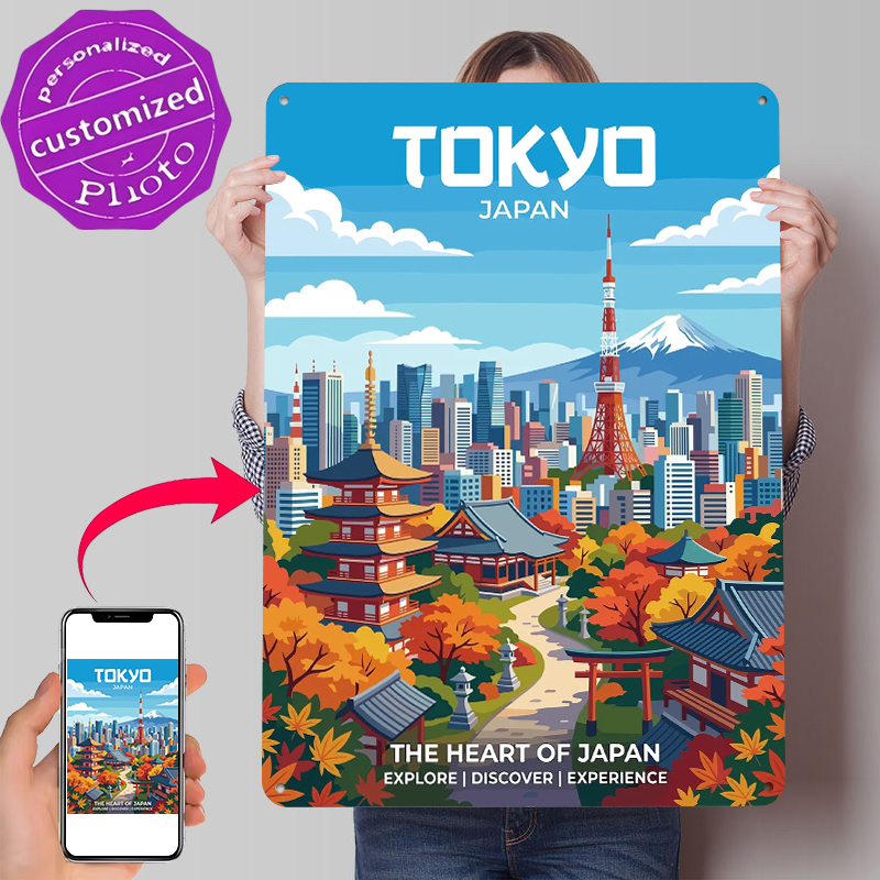 Retro Gaming Tokyo - Affiche imprimée Paysage urbain de Tokyo