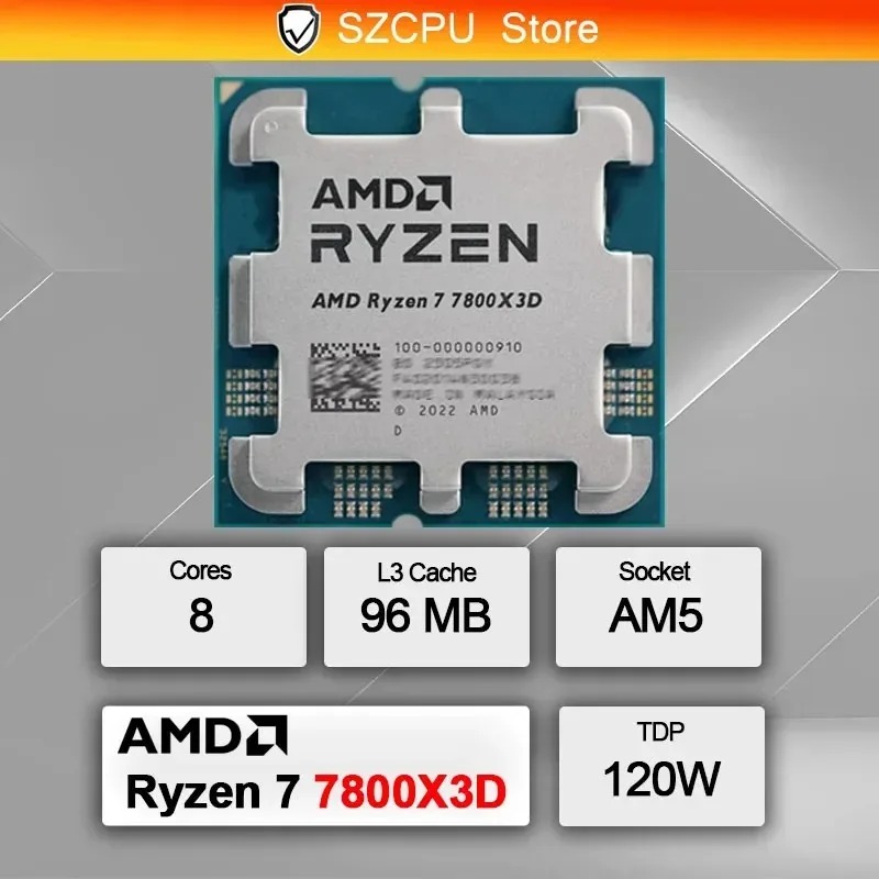Processeur AMD R7 7800X3D 8 cœ - Amd Cpu Ryzen 7 avis et prix