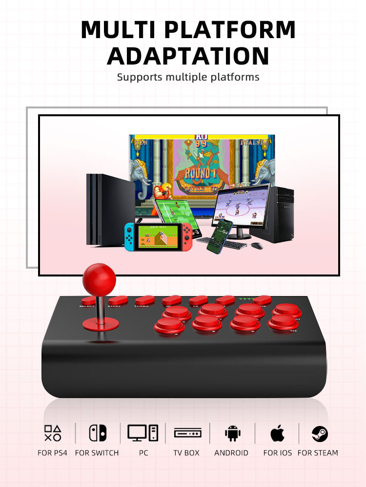Bâton d'arcade à 8 boutons pou - Arcade Stick Joystick avis et prix