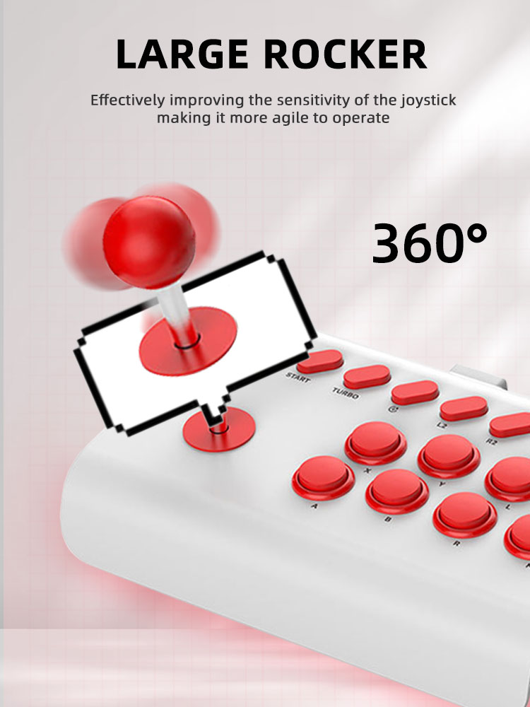 Bâton d'arcade à 8 boutons pou - Arcade Stick Joystick avis et prix