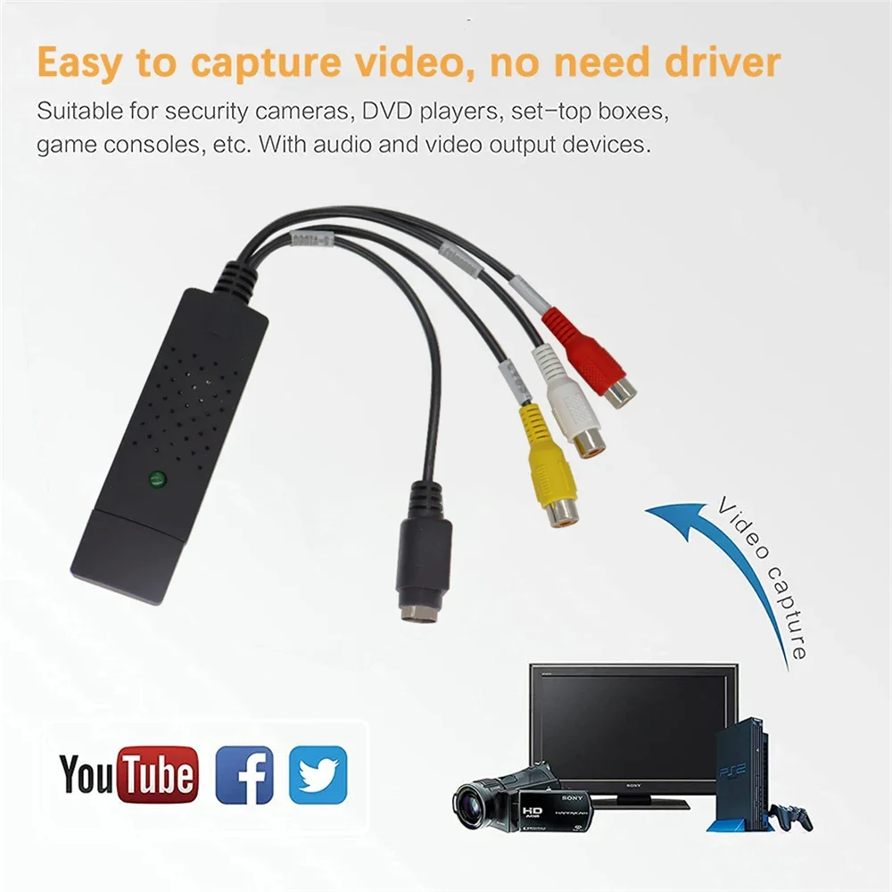 Carte de Capture Audio-vidéo U - Composite Rca Cable avis et prix