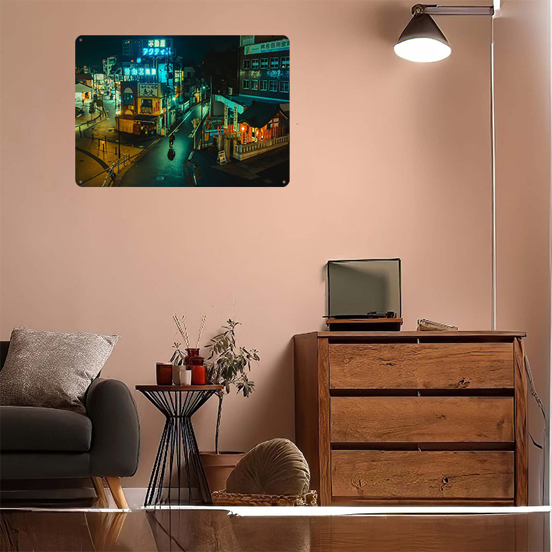 Affiche Métallique Cyberpunk d - Retro Gaming Tokyo avis et prix