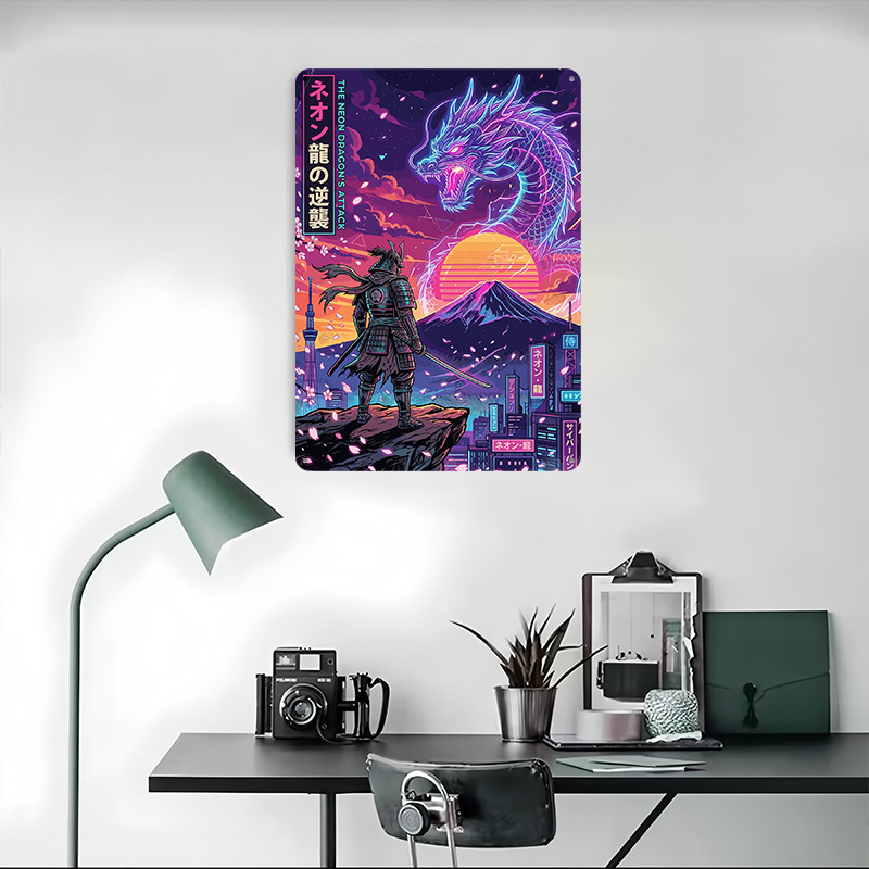 Affiche Samurai Vs Neon Dragon - Retro Gaming Tokyo avis et prix