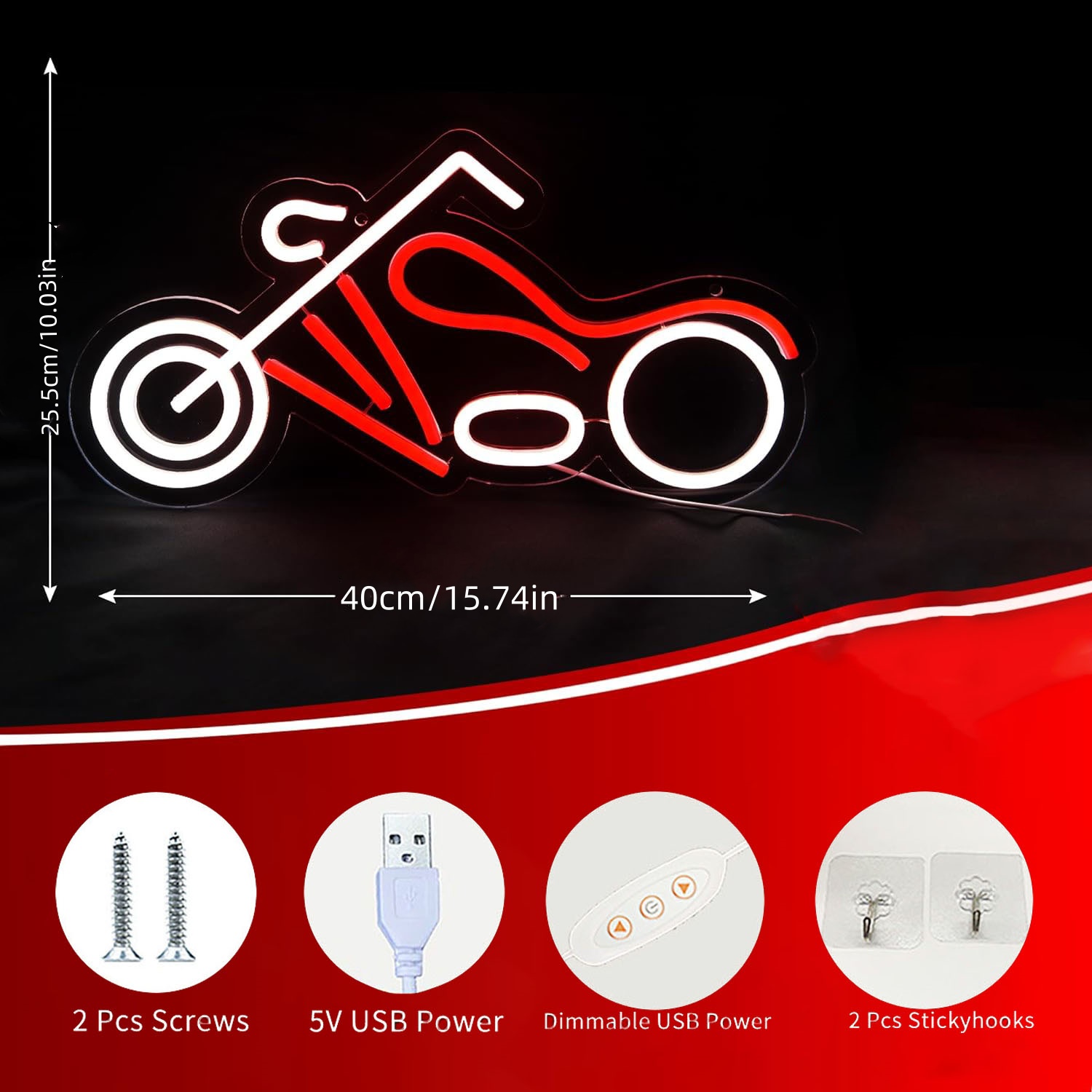 Enseigne néon rétro pour moto  - Retro Gaming Usb avis et prix