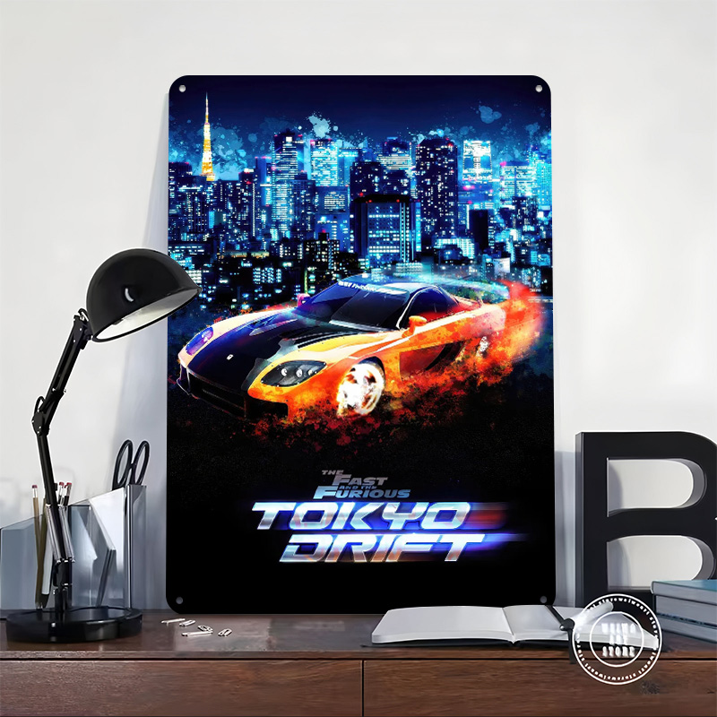Affiche en tôle The Fast and t - Retro Gaming Tokyo avis et prix