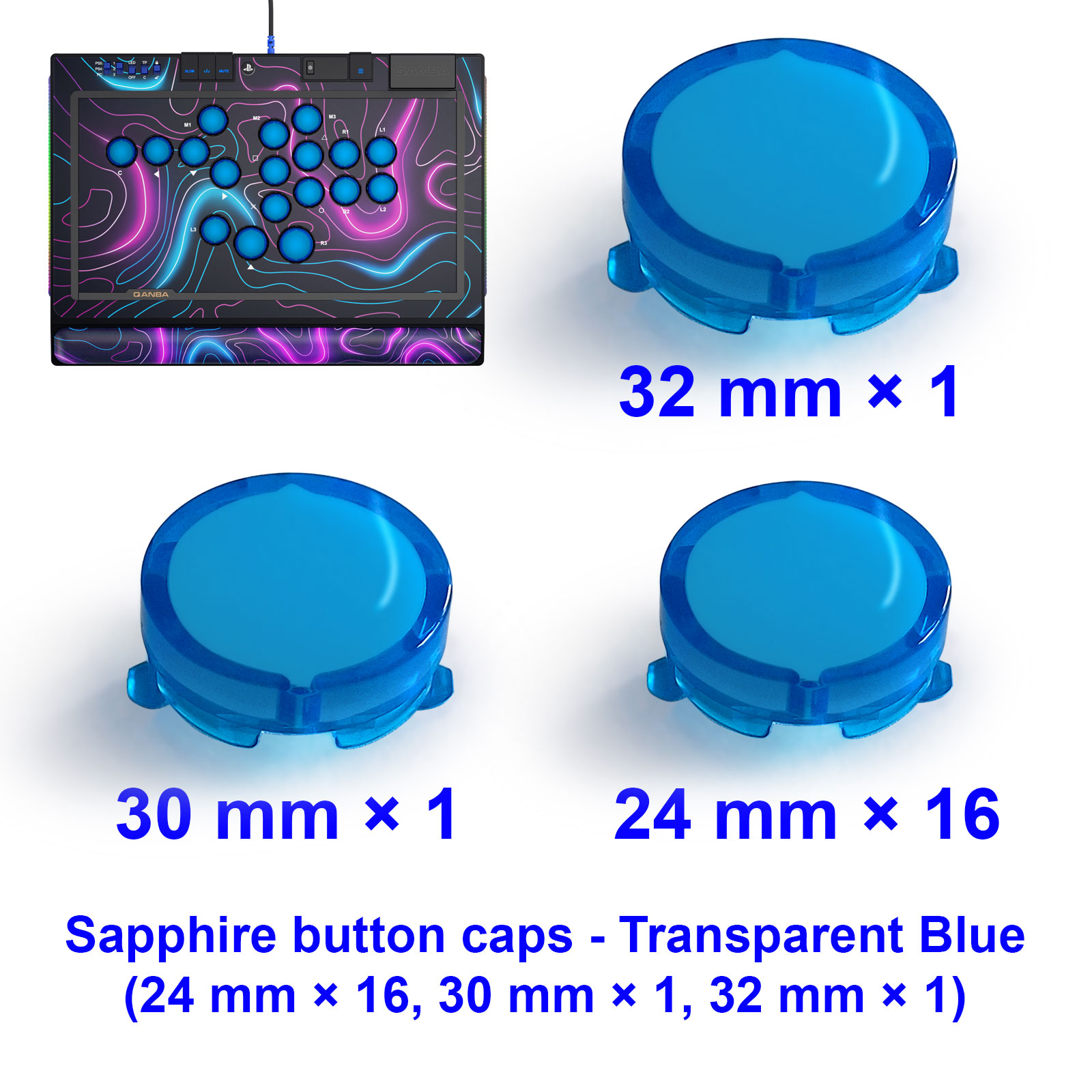Capuchons de boutons QANBA SAP - Arcade Stick Joystick avis et prix