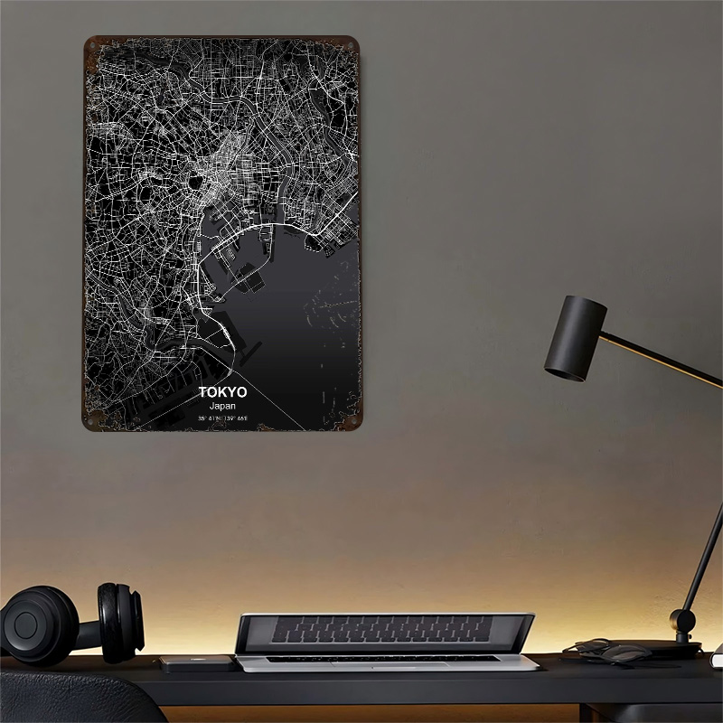 Affiche de carte de la ville d - Retro Gaming Tokyo avis et prix