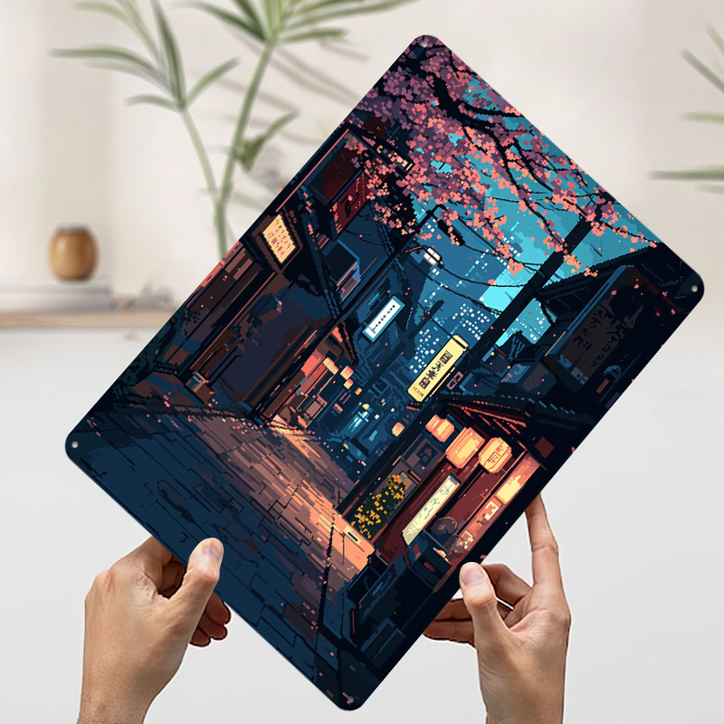 Plaque en métal Pixel Art Toky - Retro Gaming Tokyo avis et prix