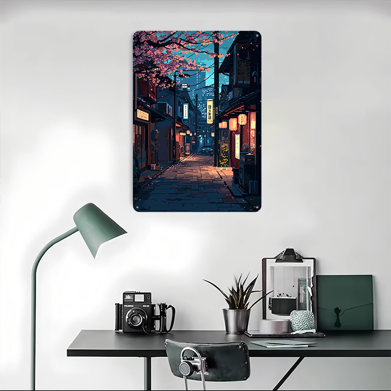 Plaque en métal Pixel Art Toky - Retro Gaming Tokyo avis et prix