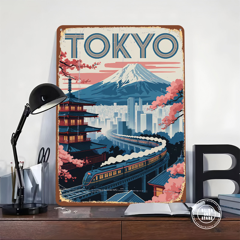 Affiche en tôle personnalisée  - Retro Gaming Tokyo avis et prix