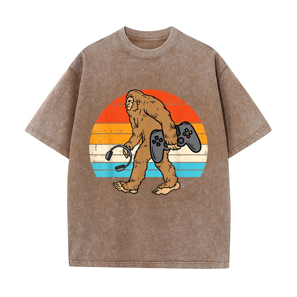 T-shirt Gamer Bigfoot Sasquatc - Retro Gaming Jersey avis et prix