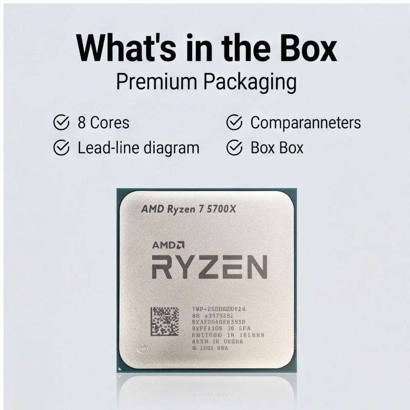 Processeur AMD Ryzen 7 5700X 6 - Amd Cpu Ryzen 7 avis et prix