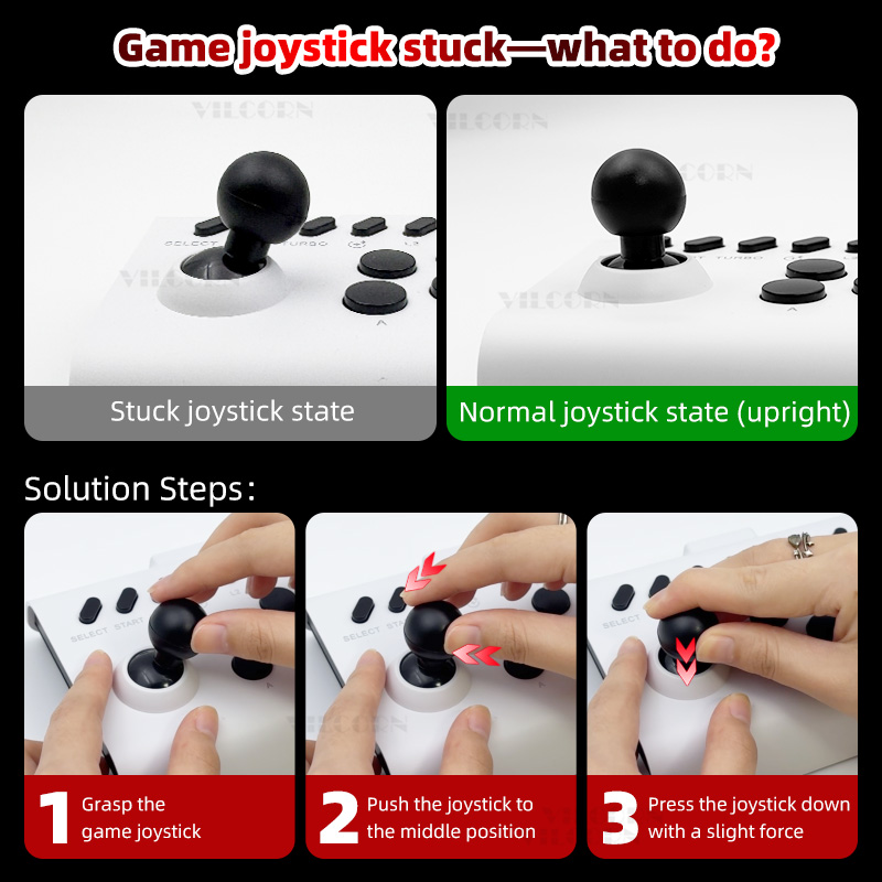 Manette d'arcade sans fil, con - Arcade Stick Joystick avis et prix