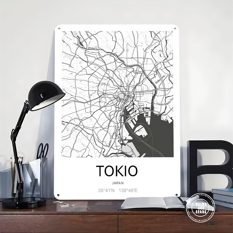 Affiche imprimée Carte de la v - Retro Gaming Tokyo avis et prix