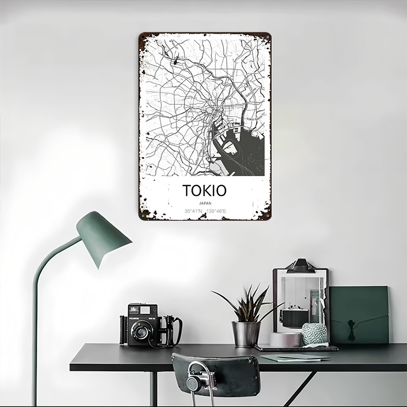 Affiche imprimée Carte de la v - Retro Gaming Tokyo avis et prix